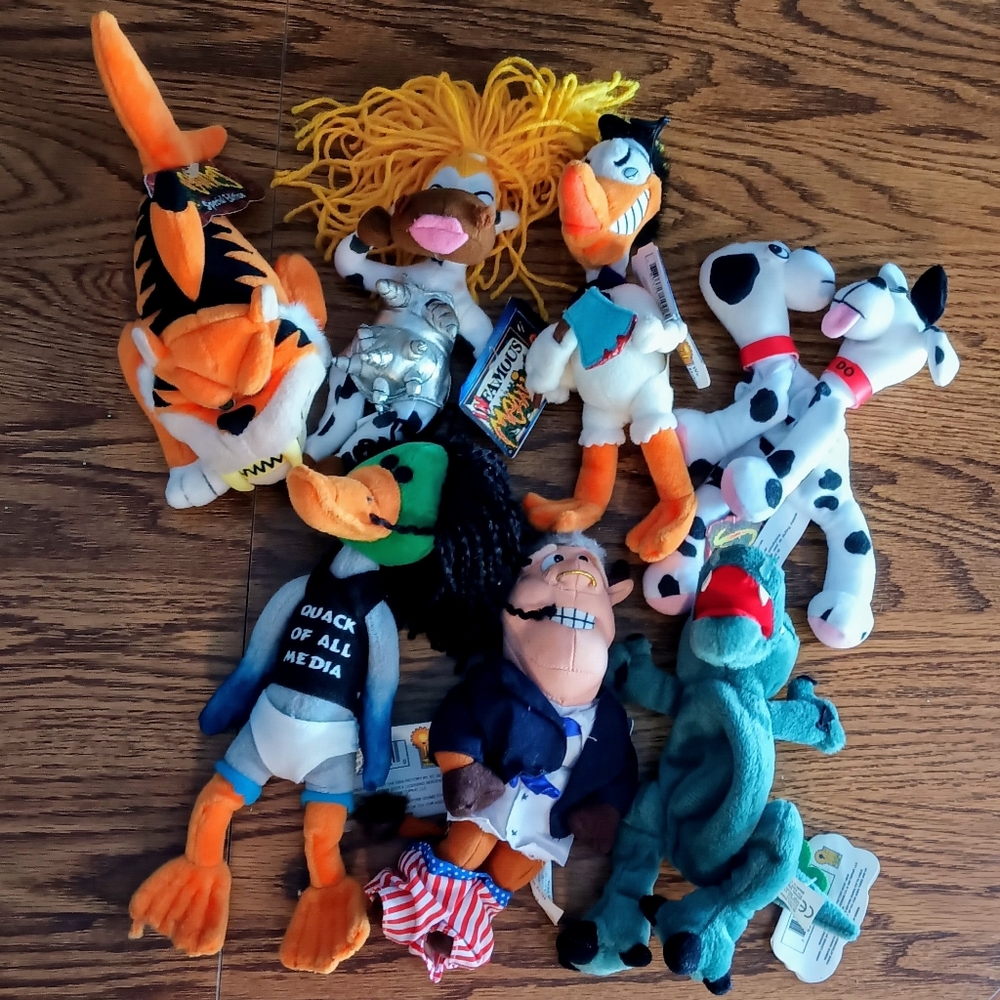 Vintage Meanie Infamous Beanies From The 90's Bill Clinton Howard Stern Madonna